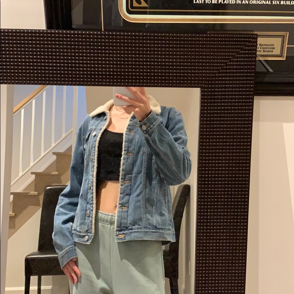 GAP FUR JEAN JACKET